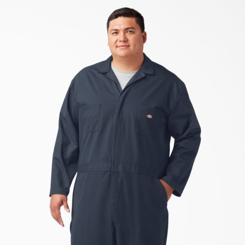 Dickies Long Sleeve Coveralls Bleumarin | DYZZ4580