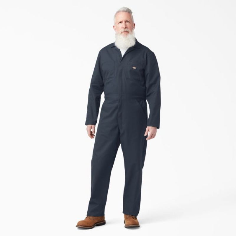 Dickies Long Sleeve Coveralls Bleumarin | DYZZ4580