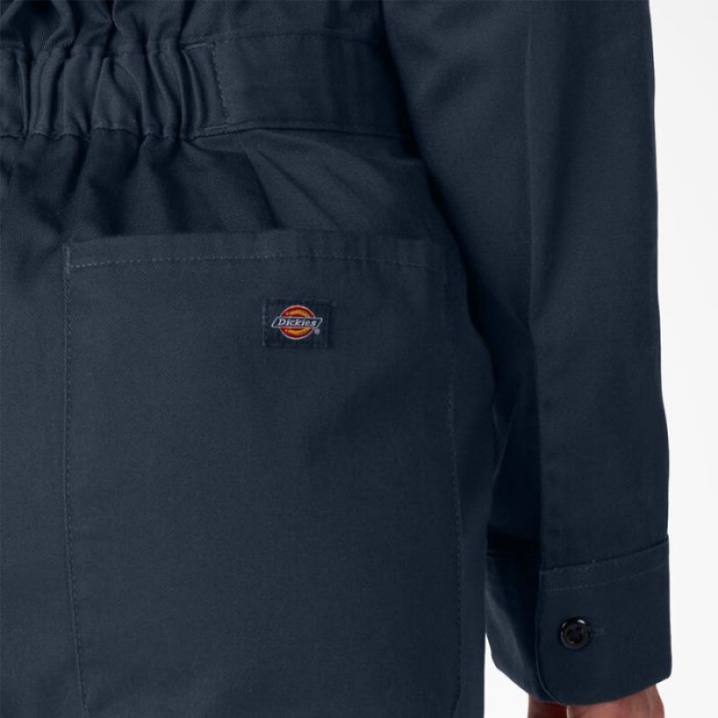Dickies Long Sleeve Coveralls Bleumarin | IBDD6927
