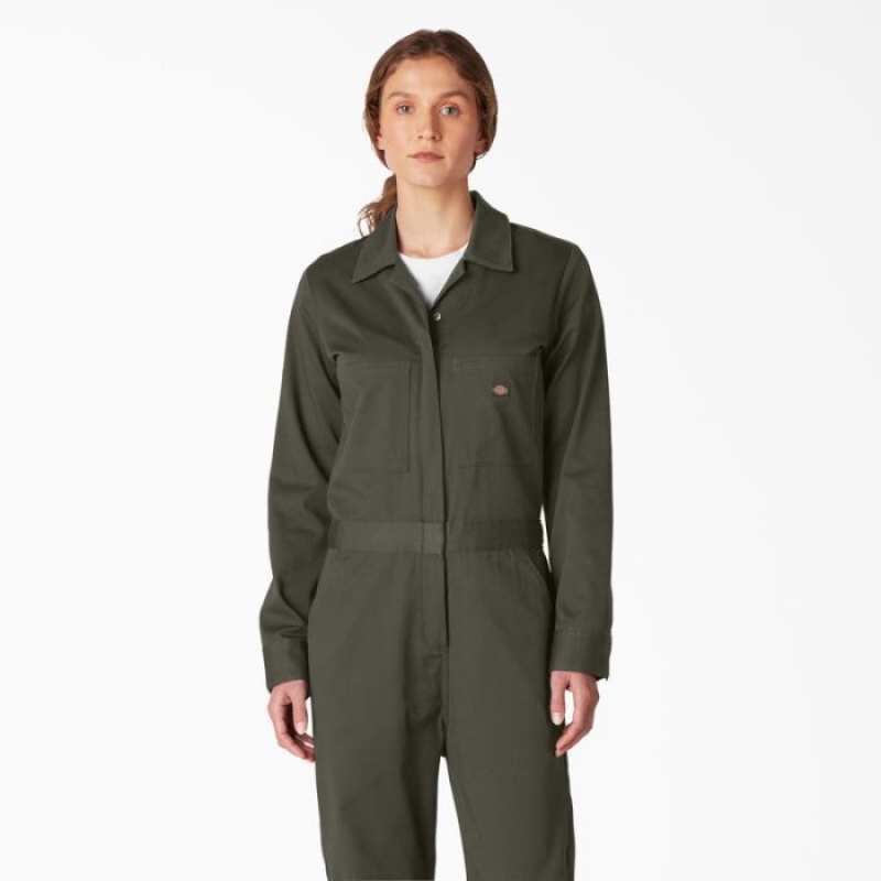 Dickies Long Sleeve Coveralls Verzi | PHLP9359
