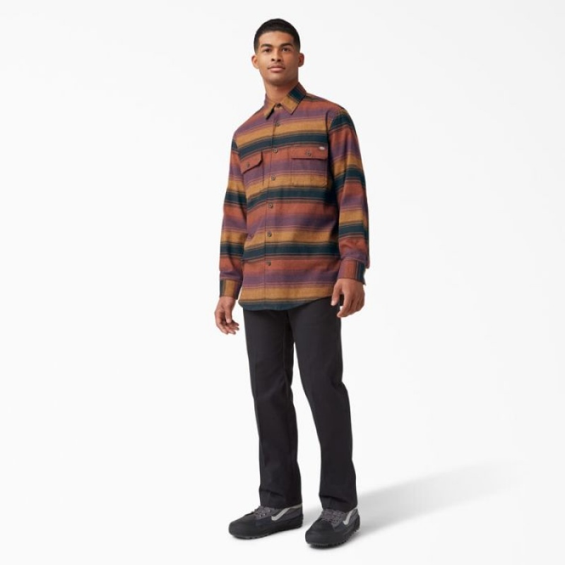 Dickies Long Sleeve Flannel Shirt Visinii | BWYX0567