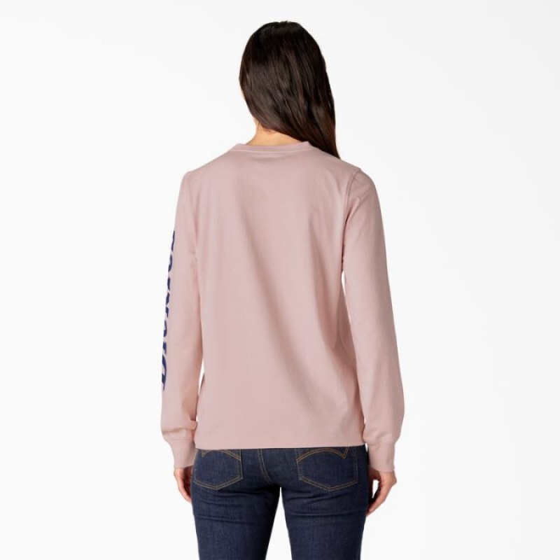Dickies Long Sleeve Heavyweight Grafice T-Shirt Corai | OUTB0317