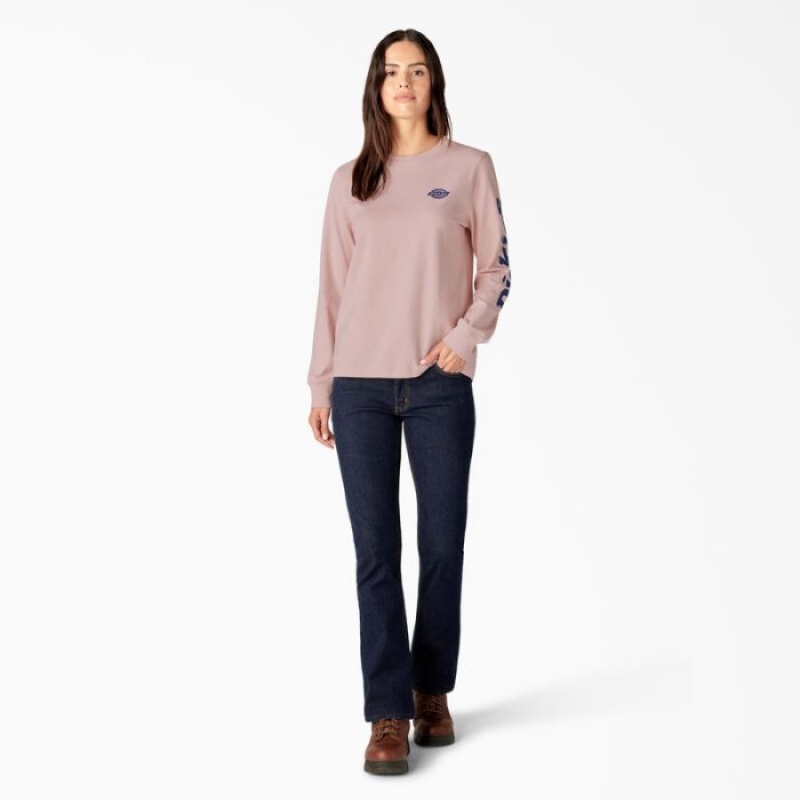 Dickies Long Sleeve Heavyweight Grafice T-Shirt Corai | OUTB0317