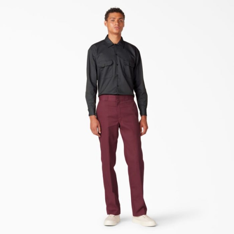 Dickies Long Sleeve Lucru Shirt Negrii | DJOK9096