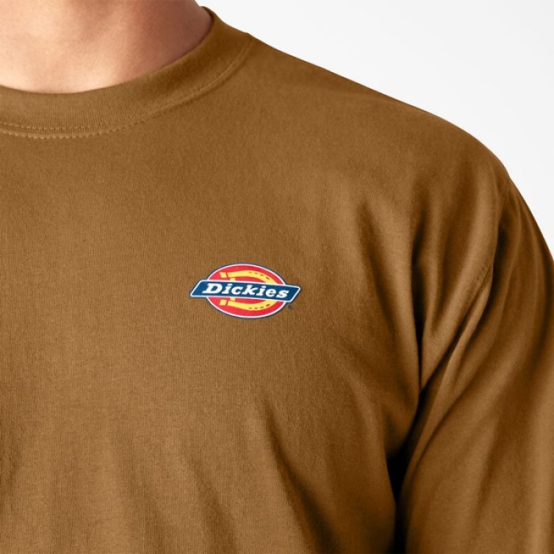 Dickies Long Sleeve Workwear Grafice T-Shirt Maro | XZLW6582