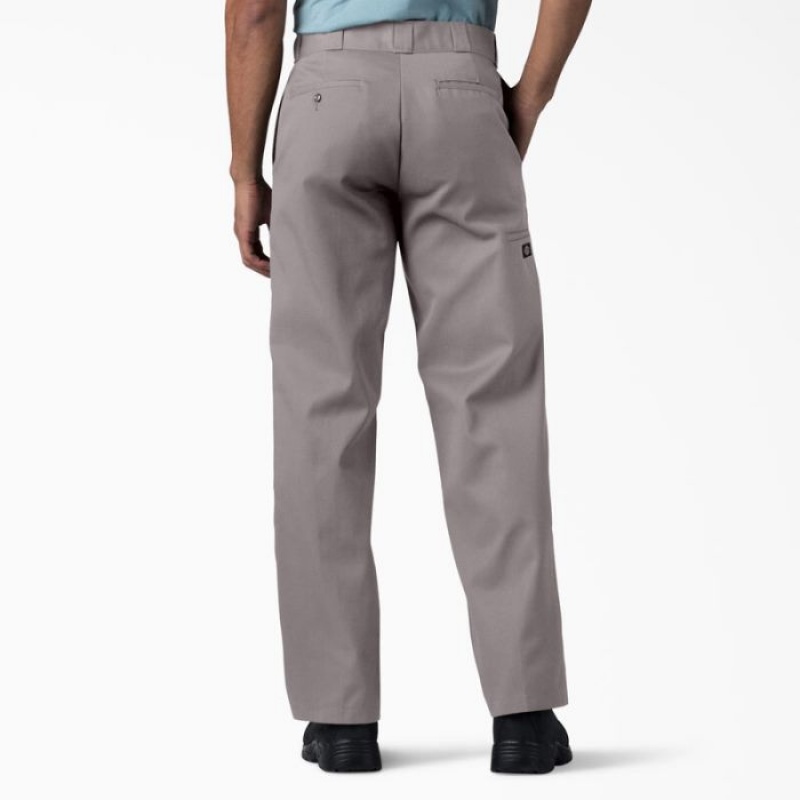 Dickies Loose Fit Double Knee Lucru Pants Argintii | QBFV3628