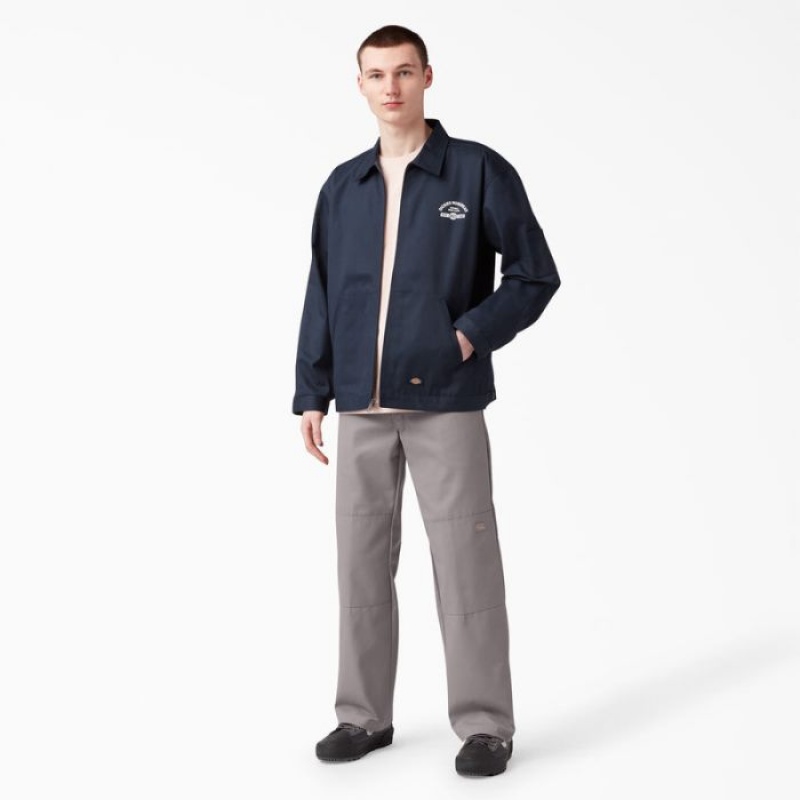 Dickies Loose Fit Double Knee Lucru Pants Argintii | QBFV3628