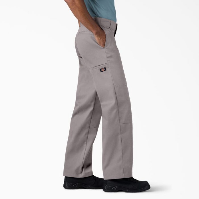 Dickies Loose Fit Double Knee Lucru Pants Argintii | QBFV3628