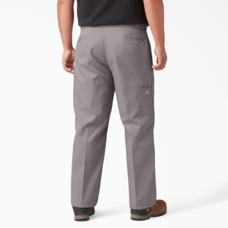 Dickies Loose Fit Double Knee Lucru Pants Argintii | QBFV3628