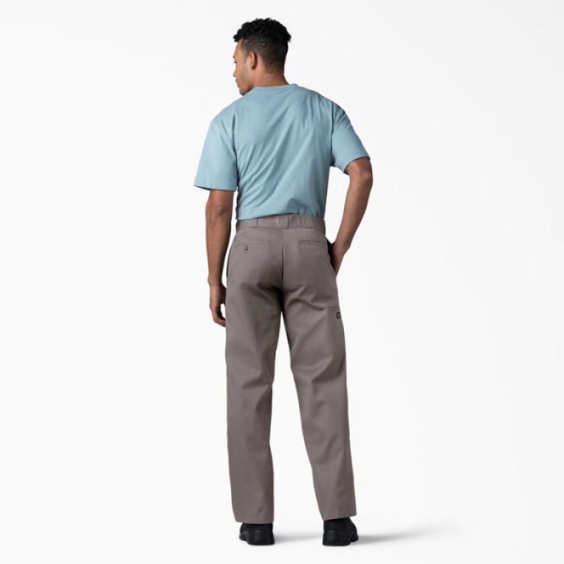 Dickies Loose Fit Double Knee Lucru Pants Argintii | QBFV3628