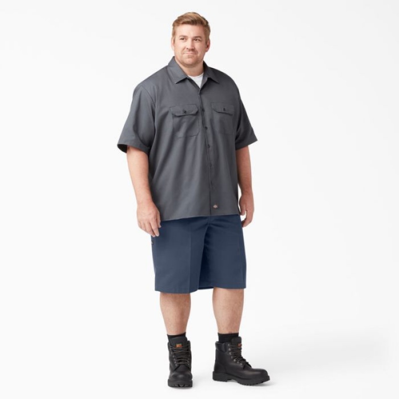 Dickies Loose Fit Plati Front Lucru Shorts, 13