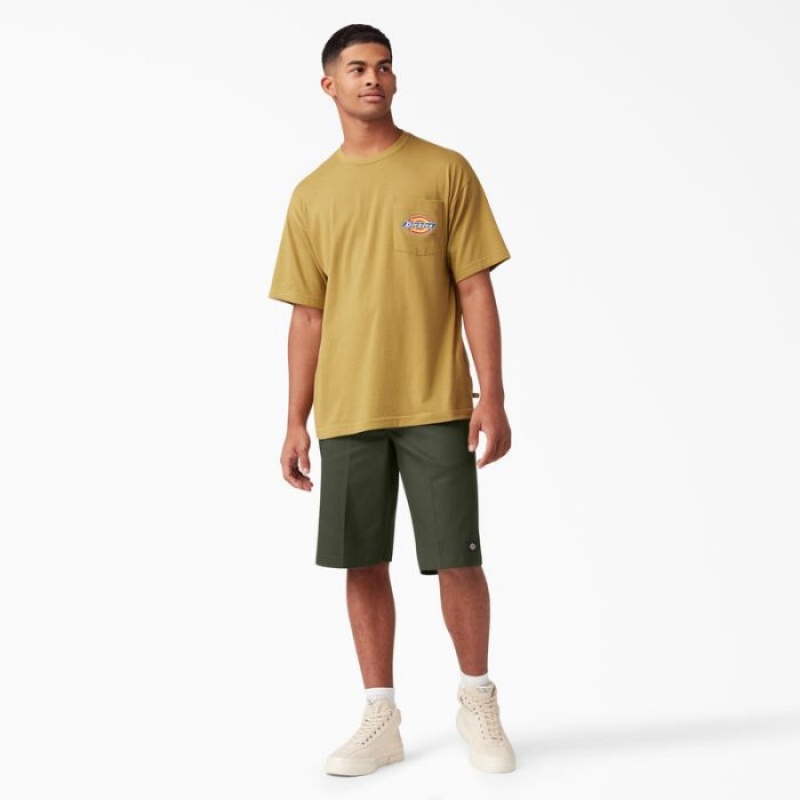 Dickies Loose Fit Plati Front Lucru Shorts, 13