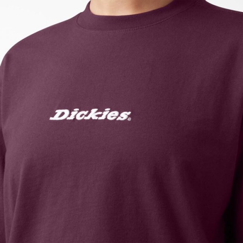 Dickies Loretto Long Sleeve Cropped T-Shirt Violet Visinii | DQDX0721