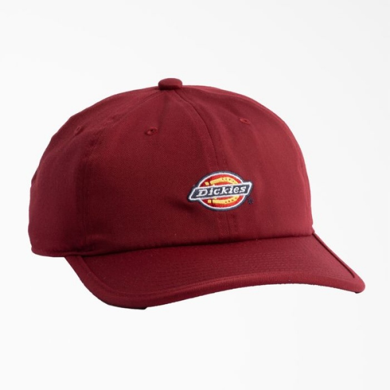 Dickies Low Pro Logo Dad Hat Rosii Inchis | MCGJ5296