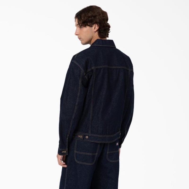 Dickies Madison Denim Jacket Indigo Albastri | GZYT8107