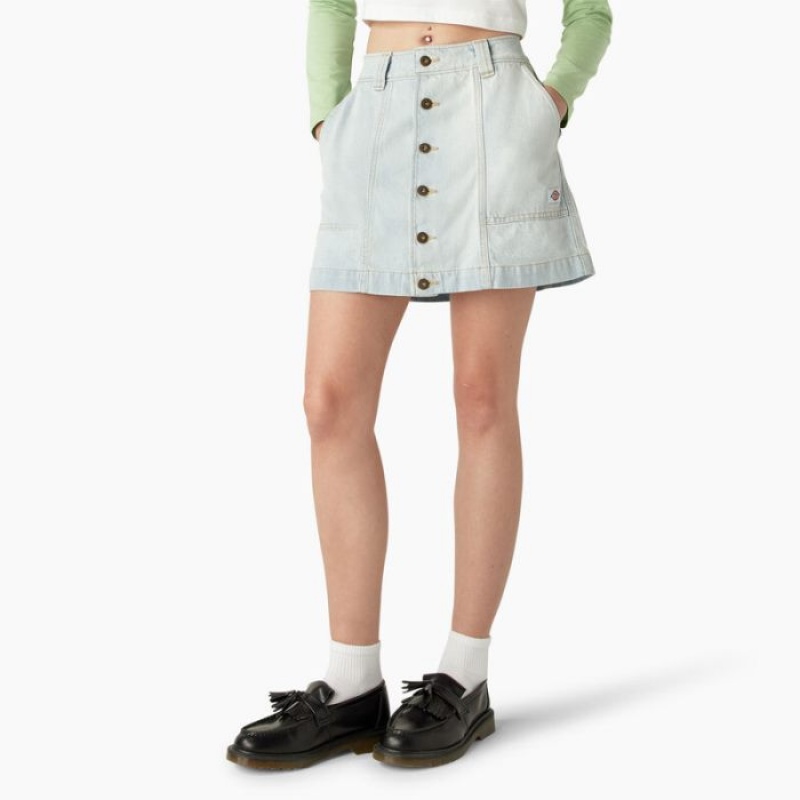 Dickies Madison Skirt Albastri Deschis | GCTK3378