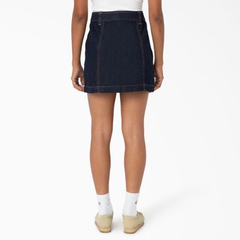 Dickies Madison Skirt Indigo Albastri | AYJN0162