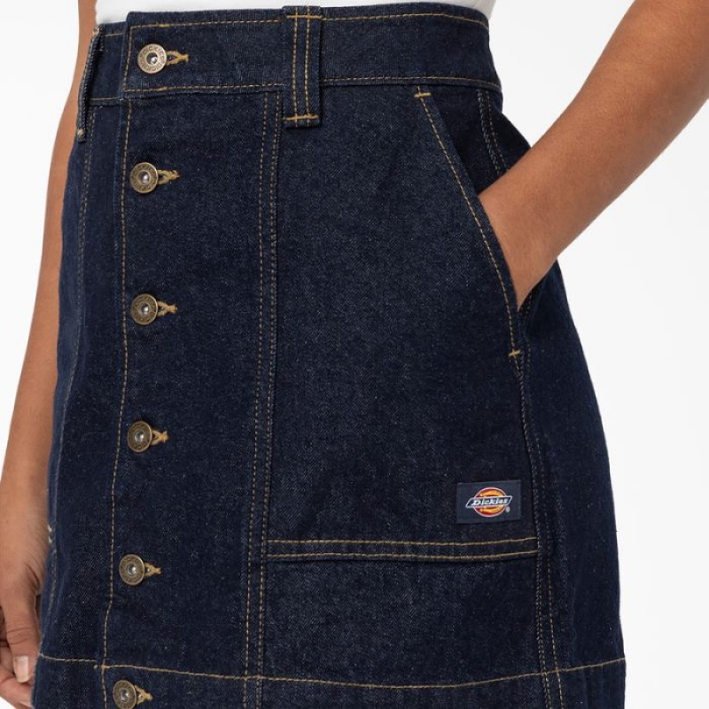 Dickies Madison Skirt Indigo Albastri | AYJN0162