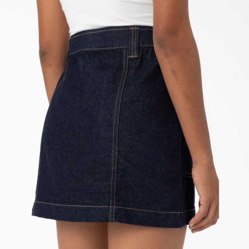 Dickies Madison Skirt Indigo Albastri | AYJN0162
