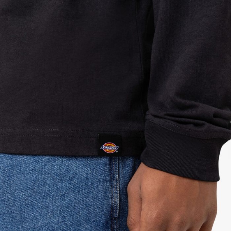 Dickies Marbury Long Sleeve T-Shirt Negrii | SXBP3750
