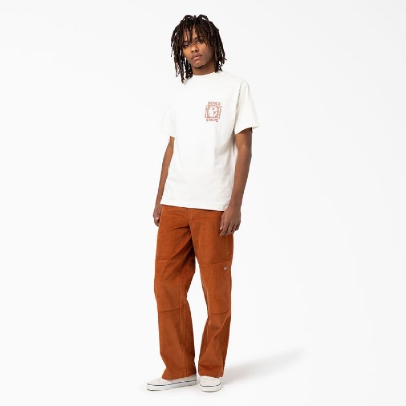 Dickies Marbury Scurte Sleeve T-Shirt Albi | FPFE4976