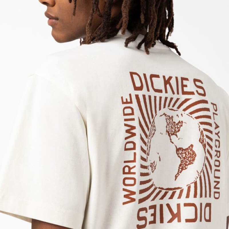 Dickies Marbury Scurte Sleeve T-Shirt Albi | FPFE4976