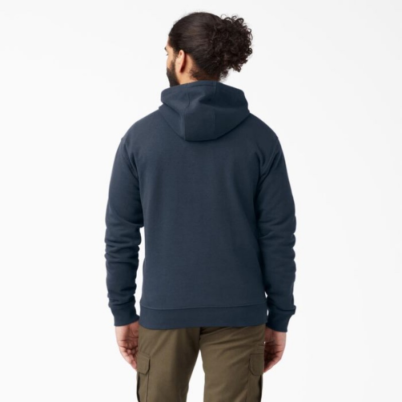 Dickies Midweight Fleece Hoodie Bleumarin | BLWR1931