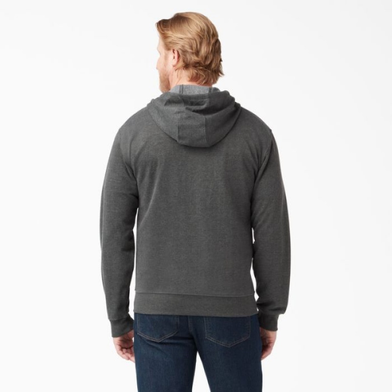 Dickies Midweight Fleece Zip Hoodie Gri Inchis | BDBD0937