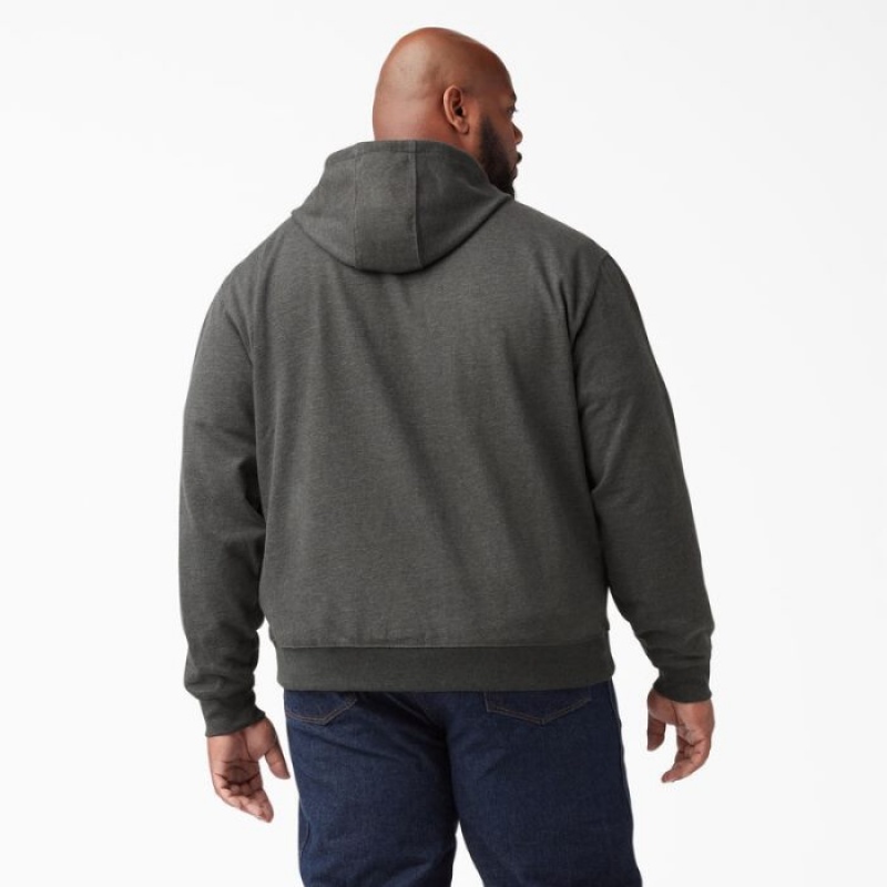 Dickies Midweight Fleece Zip Hoodie Gri Inchis | BDBD0937