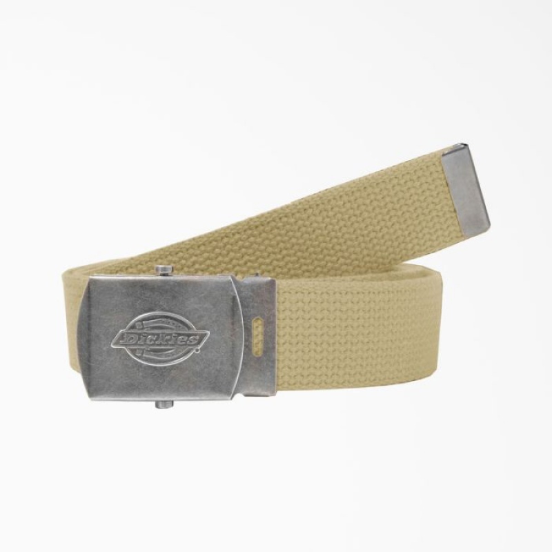Dickies Military Cu Catarama Web Belt Kaki | UREO8586