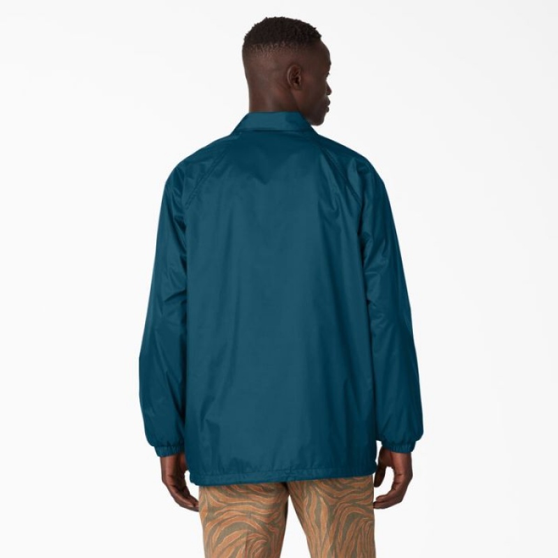 Dickies Nailon Coaches Jacket Albastri Inchis | FTEV3562