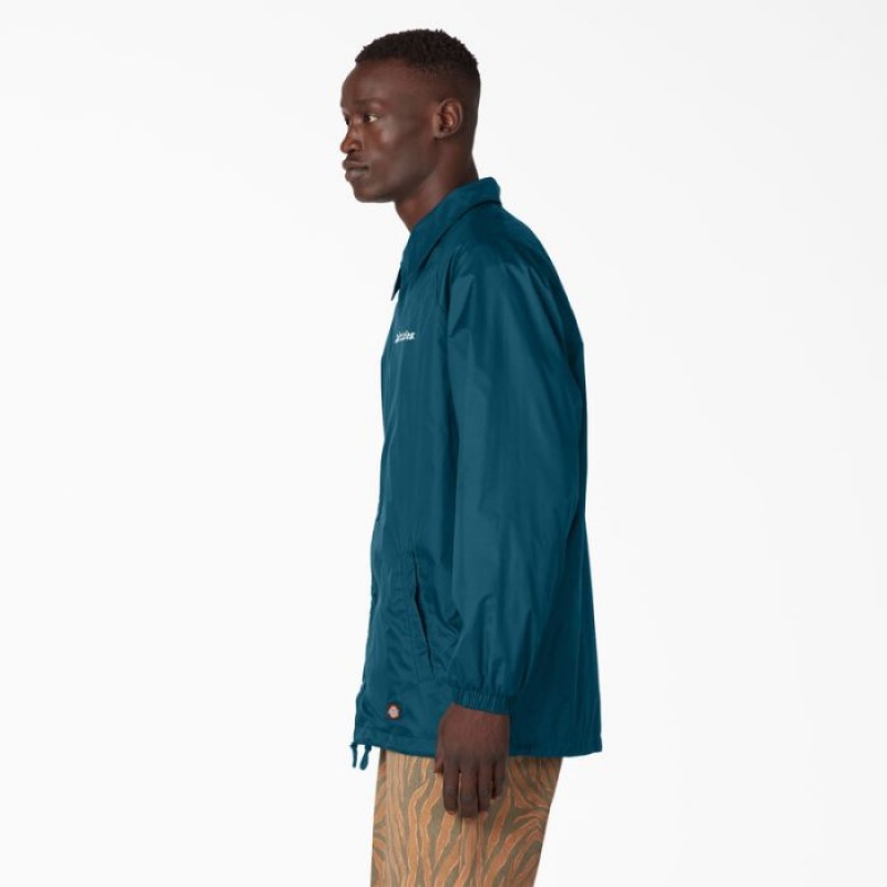 Dickies Nailon Coaches Jacket Albastri Inchis | FTEV3562