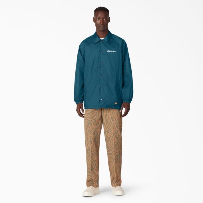 Dickies Nailon Coaches Jacket Albastri Inchis | FTEV3562