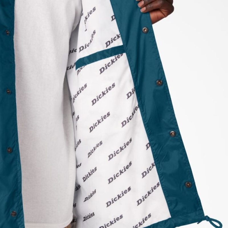 Dickies Nailon Coaches Jacket Albastri Inchis | FTEV3562