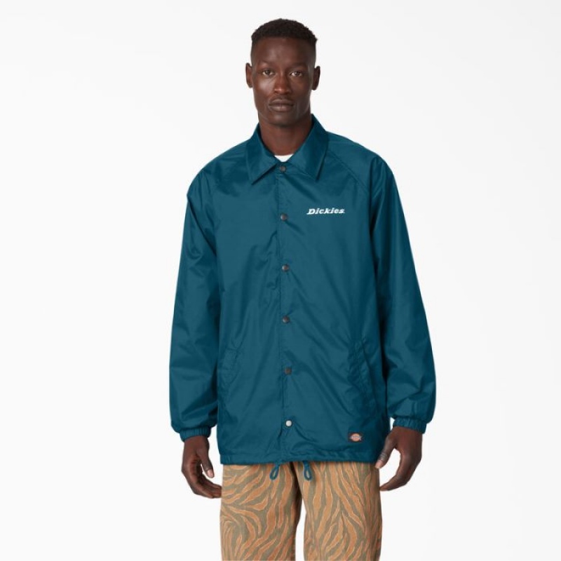 Dickies Nailon Coaches Jacket Albastri Inchis | FTEV3562