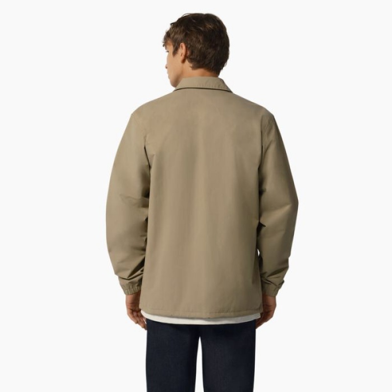 Dickies Oakport Coaches Jacket Kaki | SVNQ1176