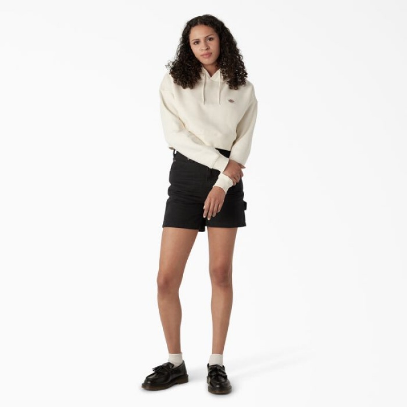 Dickies Oakport Cropped Hoodie Cloud | YEQA6986