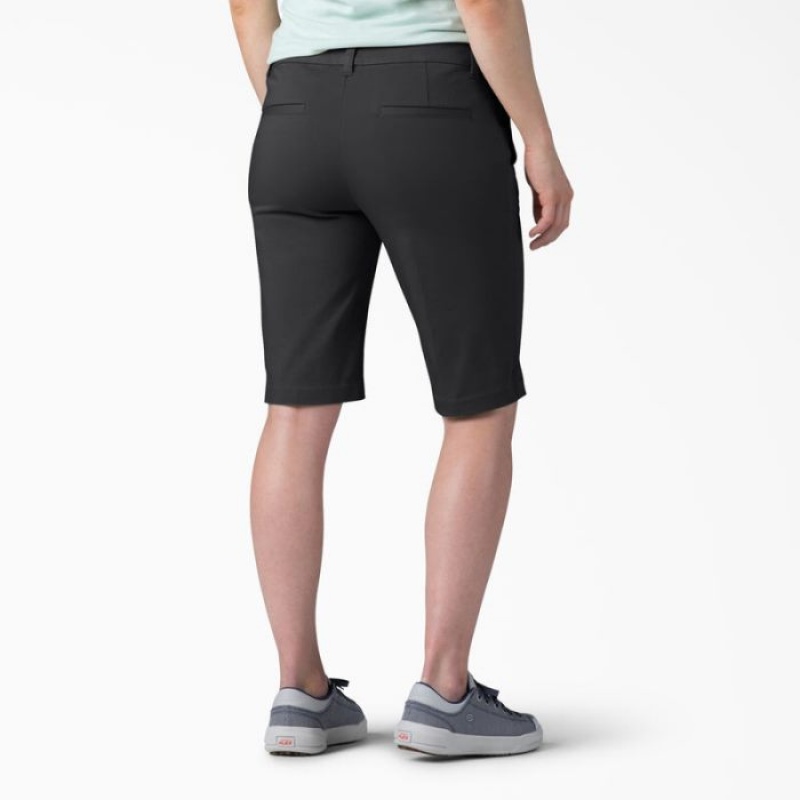Dickies Perfect Shape Drept Fit Bermuda Shorts, 11