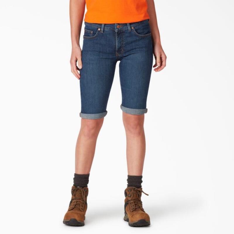 Dickies Perfect Shape Drept Fit Bermuda Jean Shorts, 11\