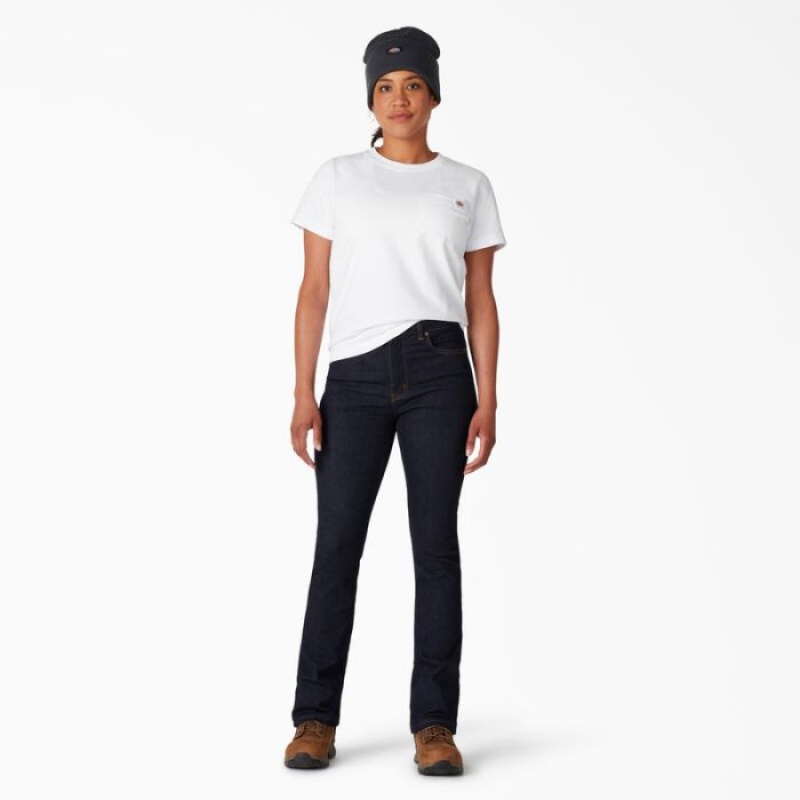 Dickies Perfect Shape High Talie Bootcut Jeans Regular | RUBO3691