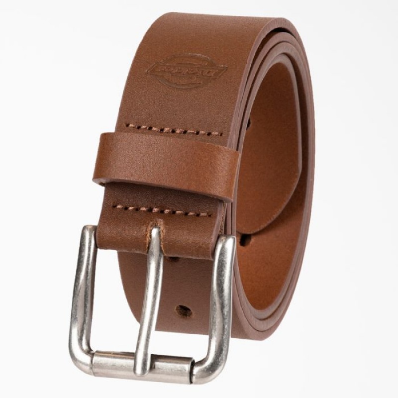 Dickies Perforated Piele Belt Maro Inchis | NMXC7375