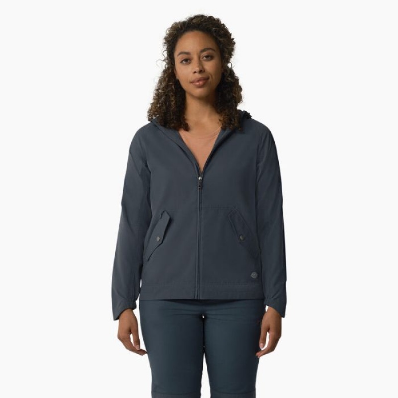 Dickies Performance Cu Glugă Jacket Albastri | QTWD9133