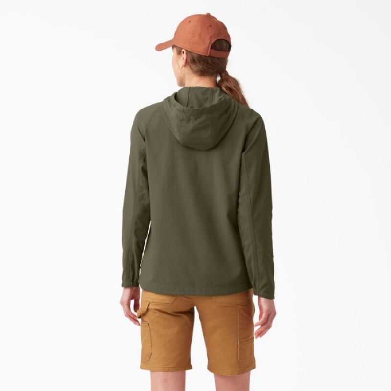 Dickies Performance Cu Glugă Jacket Verzi | SDAD9845