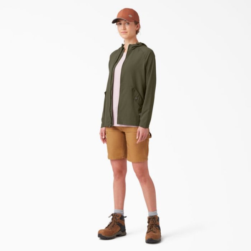 Dickies Performance Cu Glugă Jacket Verzi | SDAD9845