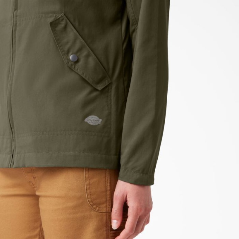 Dickies Performance Cu Glugă Jacket Verzi | SDAD9845