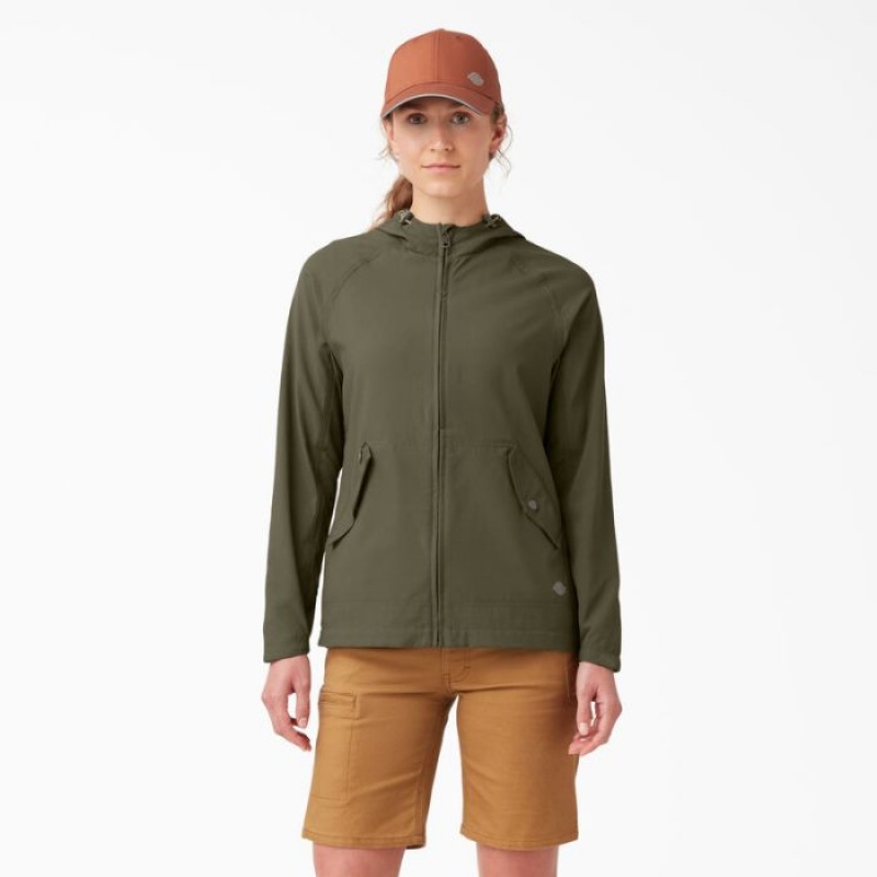 Dickies Performance Cu Glugă Jacket Verzi | SDAD9845