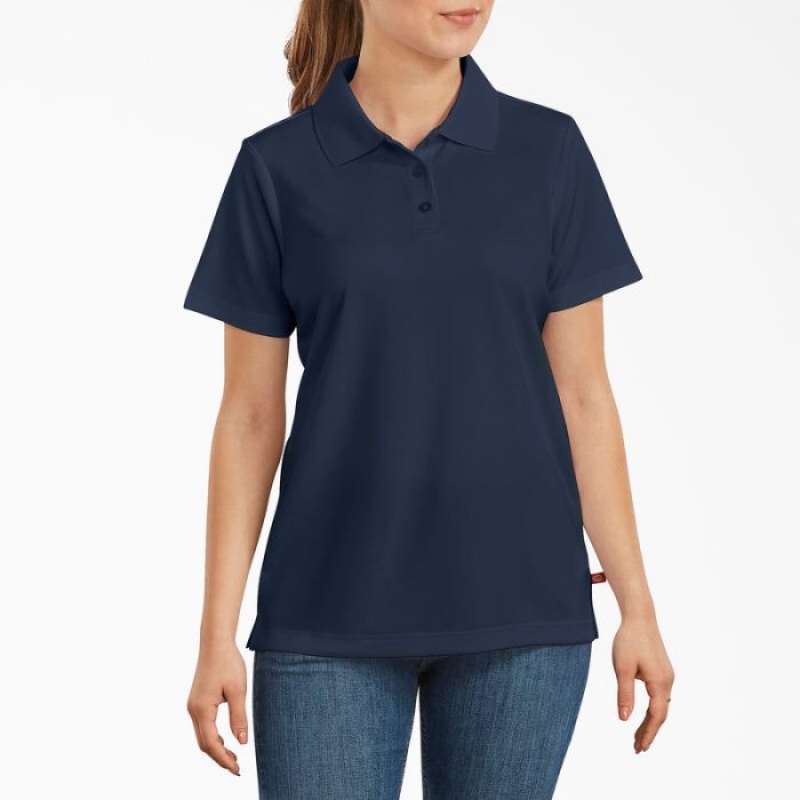 Dickies Performance Polo Shirt Bleumarin | VBTZ0464
