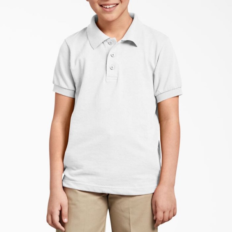 Dickies Piqué Scurte Sleeve Polo, 4-20 Albi | WKOB8866