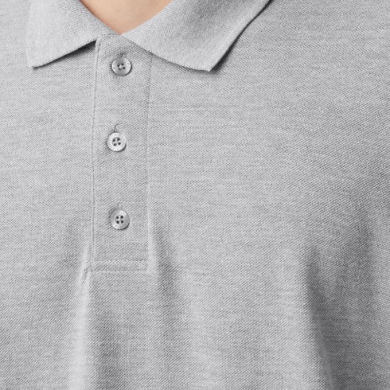 Dickies Piqué Scurte Sleeve Polo Gri | NMUJ1185
