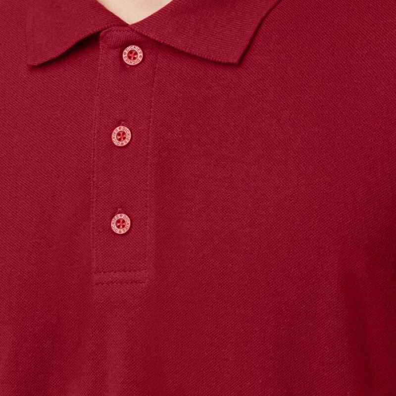 Dickies Piqué Scurte Sleeve Polo Rosii | ZQKN2546